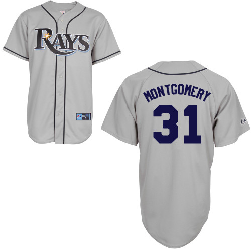 Mike Montgomery #31 mlb Jersey-Tampa Bay Rays Women's Authentic Road Gray Cool Base Baseball Jersey